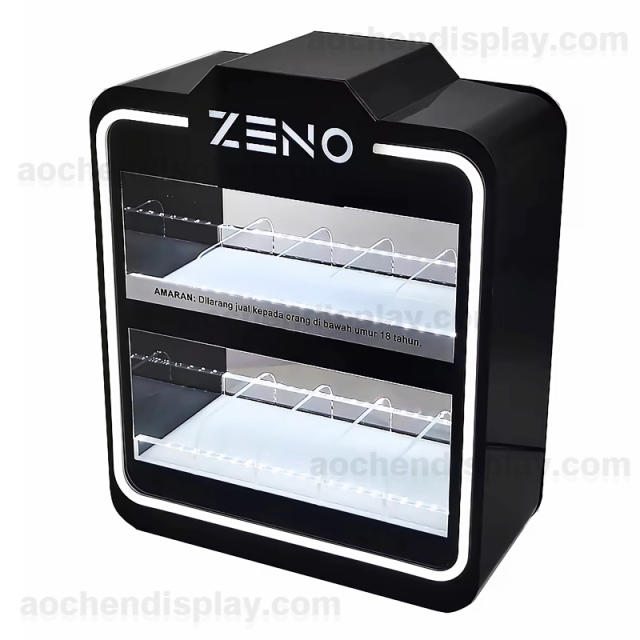 E-liquid and Vape Display Stand,E-liquid and Vape Display Stand - LED E-Cigarette Display Case