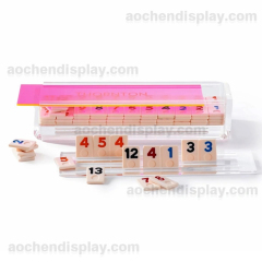 Acrylic Rummikub Game Set With 106 Tiles,Acrylic Rummikub - Rummikub Game Set With 106 Tiles