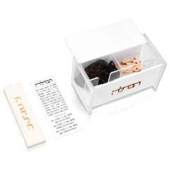 Small Havdalah Set,Judaica Havdalah Set - All-in-One Compact Lucite Havdalah Set