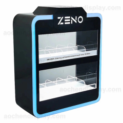 7 Color Vape Shop Display Case,7 Color Vape Shop Display Case - Custom E-Cigarette Showcase with Lock