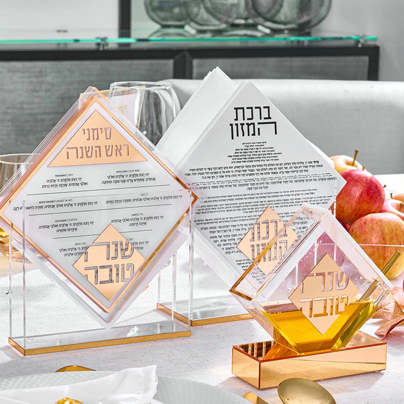 Diamond Simanim Card Set,Diamond Simanim Card Set - Acrylic Simanim Card Set