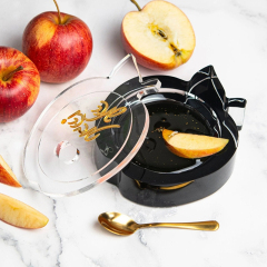 Die-Cut Apple Honey Dish,Die-Cut Apple Honey Dish - Lucite Honey Dish
