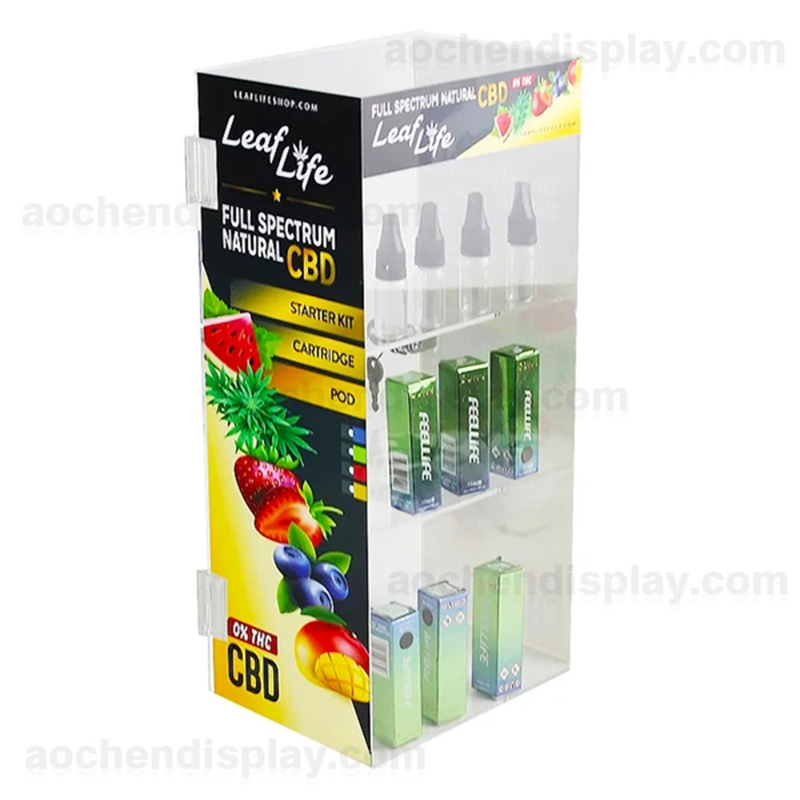 E-Liquid Display Case,E-Liquid Display Case - Custom Vape Shop Retail Display Cabinet