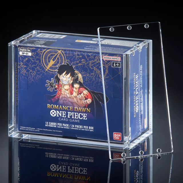 One Piece Booster Box Display Case,One Piece Booster Box Display Case - TCG Box Magnetic Protector