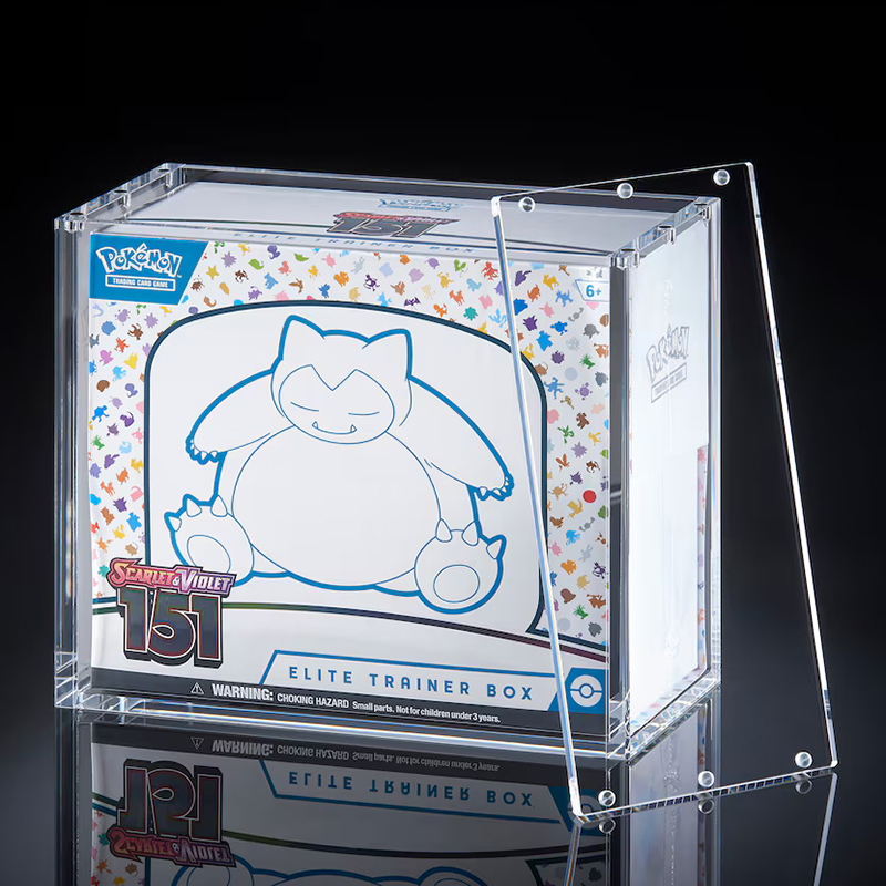 Magnetic ETB Protector Acrylic Case for English TCG Cards,Magnetic ETB Protector Acrylic Case - Pokémon Display Case