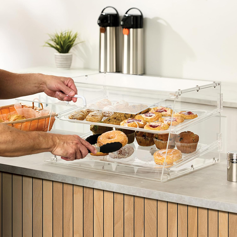2 Tier Acrylic Bakery Display Case