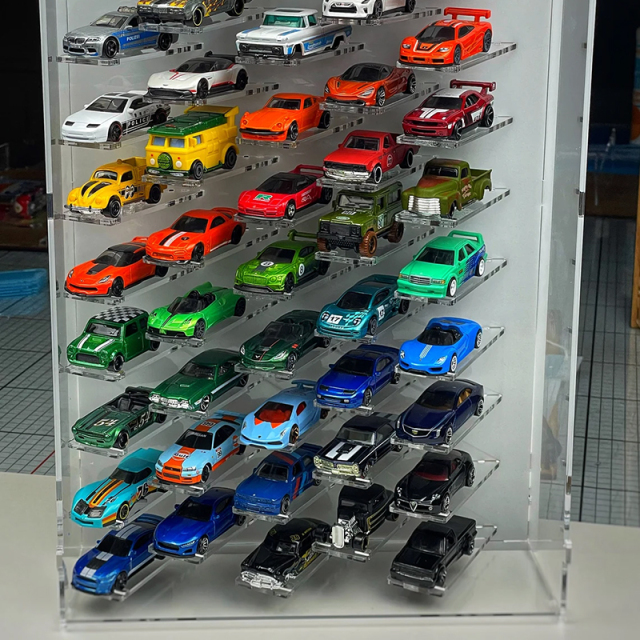 Acrylic 1/64 Diecast Display Case for Hot Wheels Matchbox Cars