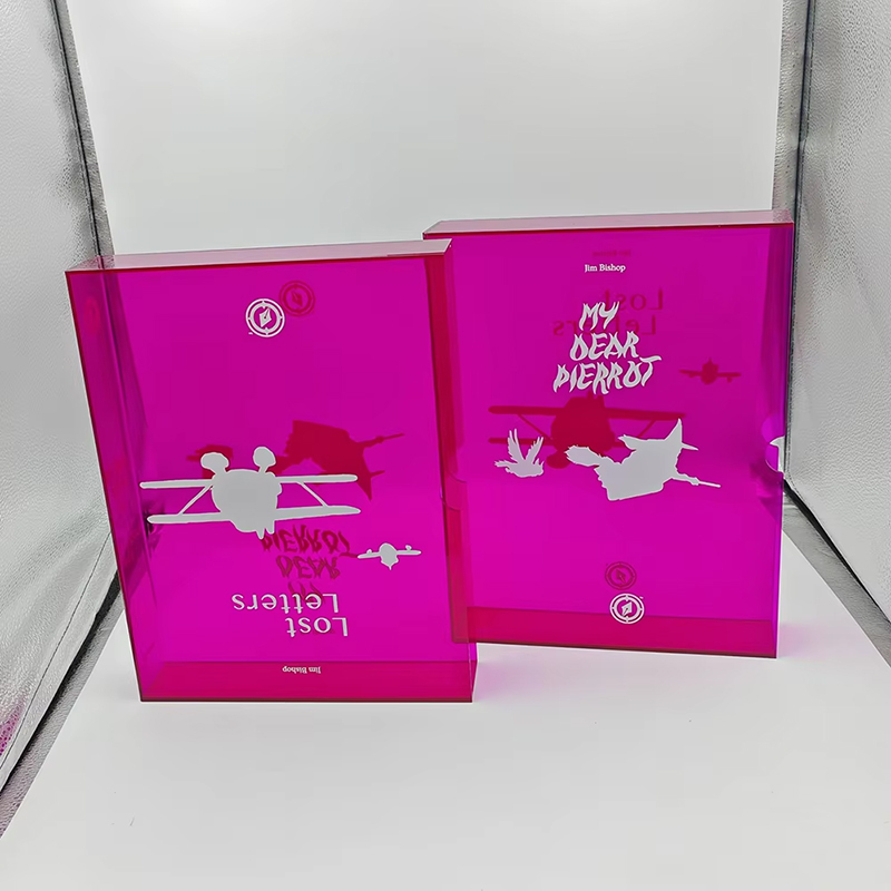 Neon Acrylic Book Slipcase Cover,Neon Acrylic Book Slipcase Cover – Modern Lucite Book Holder