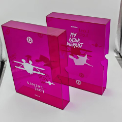 Neon Acrylic Book Slipcase Cover,Neon Acrylic Book Slipcase Cover – Modern Lucite Book Holder