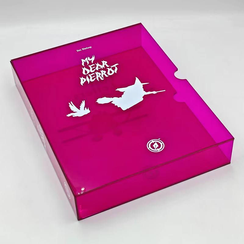 Neon Acrylic Book Slipcase Cover,Neon Acrylic Book Slipcase Cover – Modern Lucite Book Holder