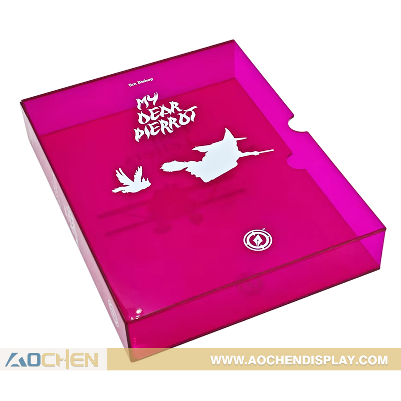 Neon Acrylic Book Slipcase Cover,Neon Acrylic Book Slipcase Cover – Modern Lucite Book Holder