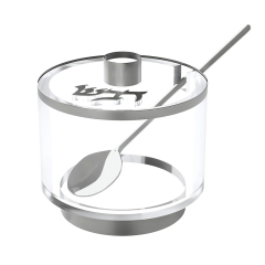 Modern Acrylic Judaica Honey Dish
