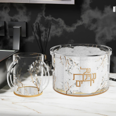 Judaica Towel Holder for Shabbat