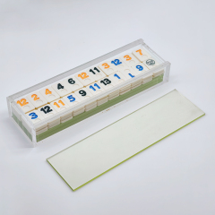 Acrylic Rummikub Set with Tile Holder Case,Acrylic Rummikub Set with Tile Holder Case | Modern Lucite Rummy Game Set