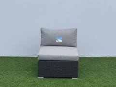 Relax Corner · Iron & Rattan Sectional Sofa