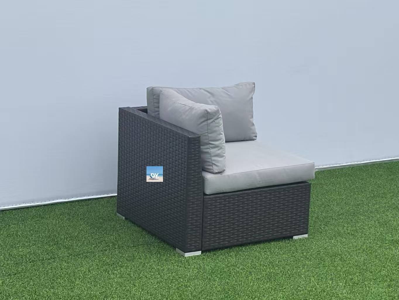 Relax Corner · Iron & Rattan Sectional Sofa