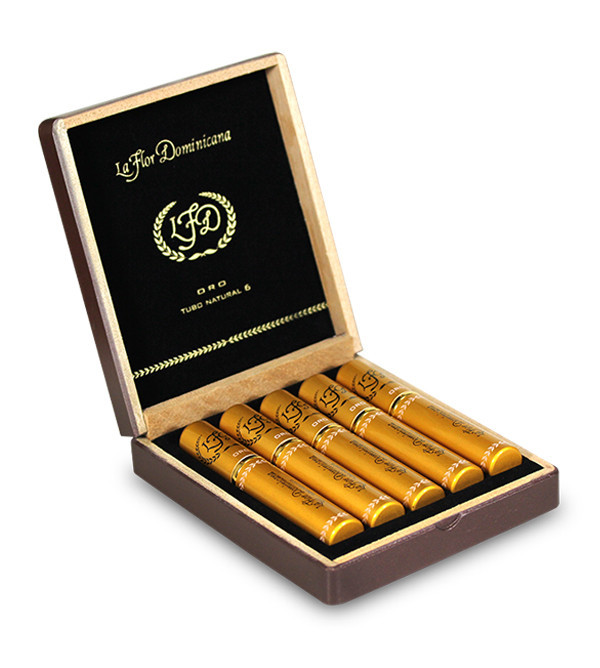 La Flor Dominicana 多米尼加之花 Oro Tubo No.6 Natural 黄金铝管6号天然