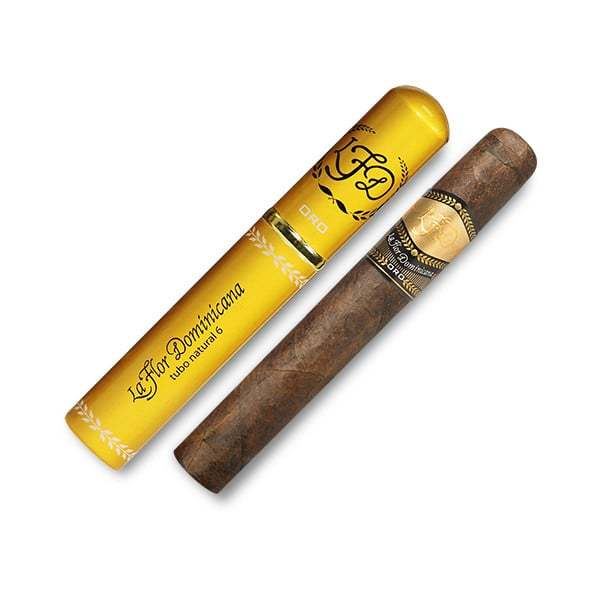 La Flor Dominicana 多米尼加之花 Oro Tubo No.6 Natural 黄金铝管6号天然