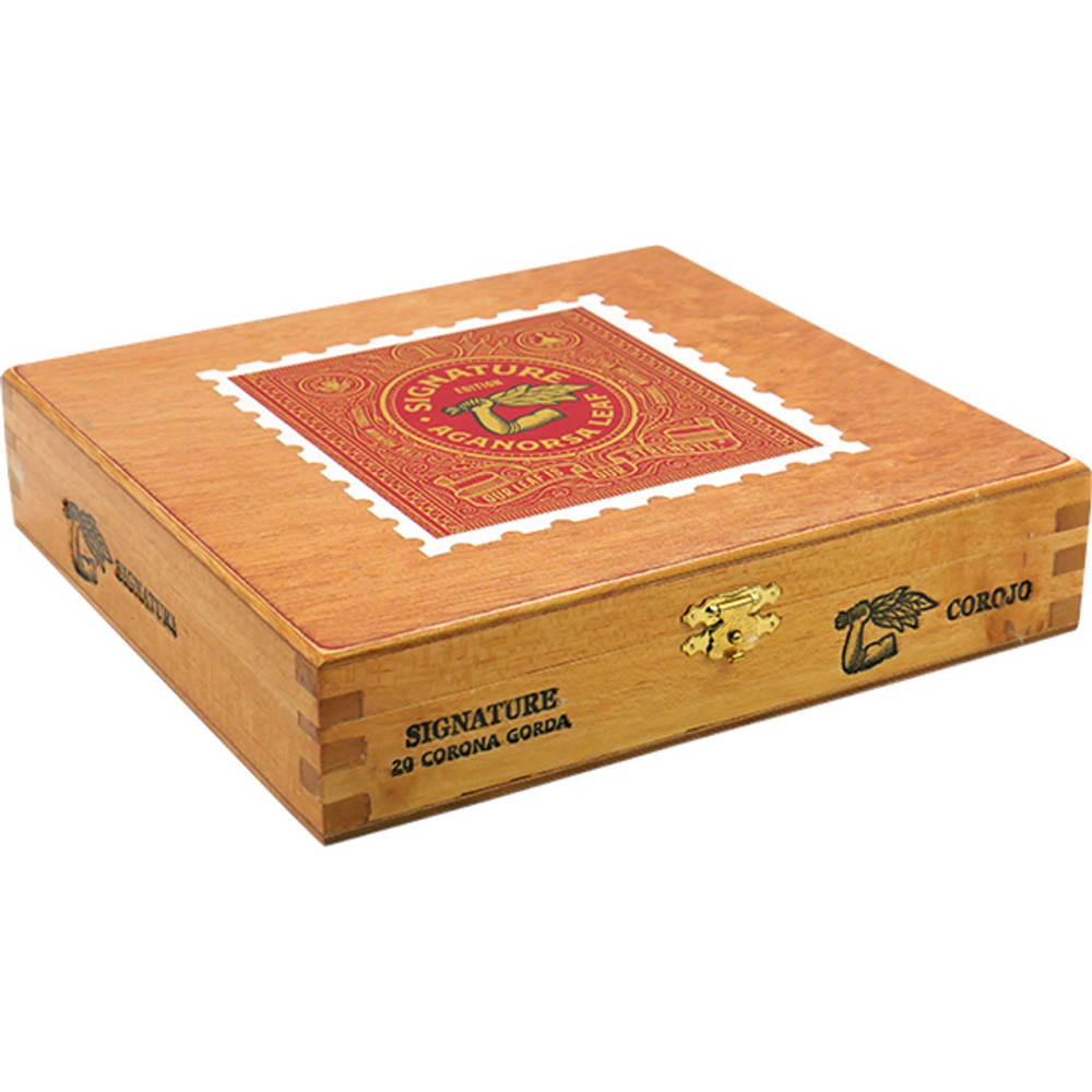 Aganorsa Leaf Signature Selection Corona Gorda 25s 紫檀叶 签名精选烟叶 大皇冠 金棒子 25支/盒