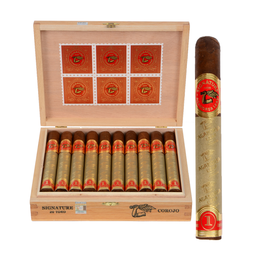 Aganorsa Leaf Signature Selection Corona Gorda 25s 紫檀叶 签名精选烟叶 大皇冠 金棒子 25支/盒