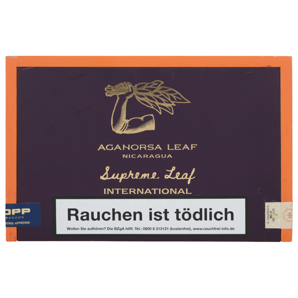 Aganorsa Leaf Supreme Leaf Inter Robusto 10s 紫檀叶 至高叶 国际版 罗布图 10支/盒