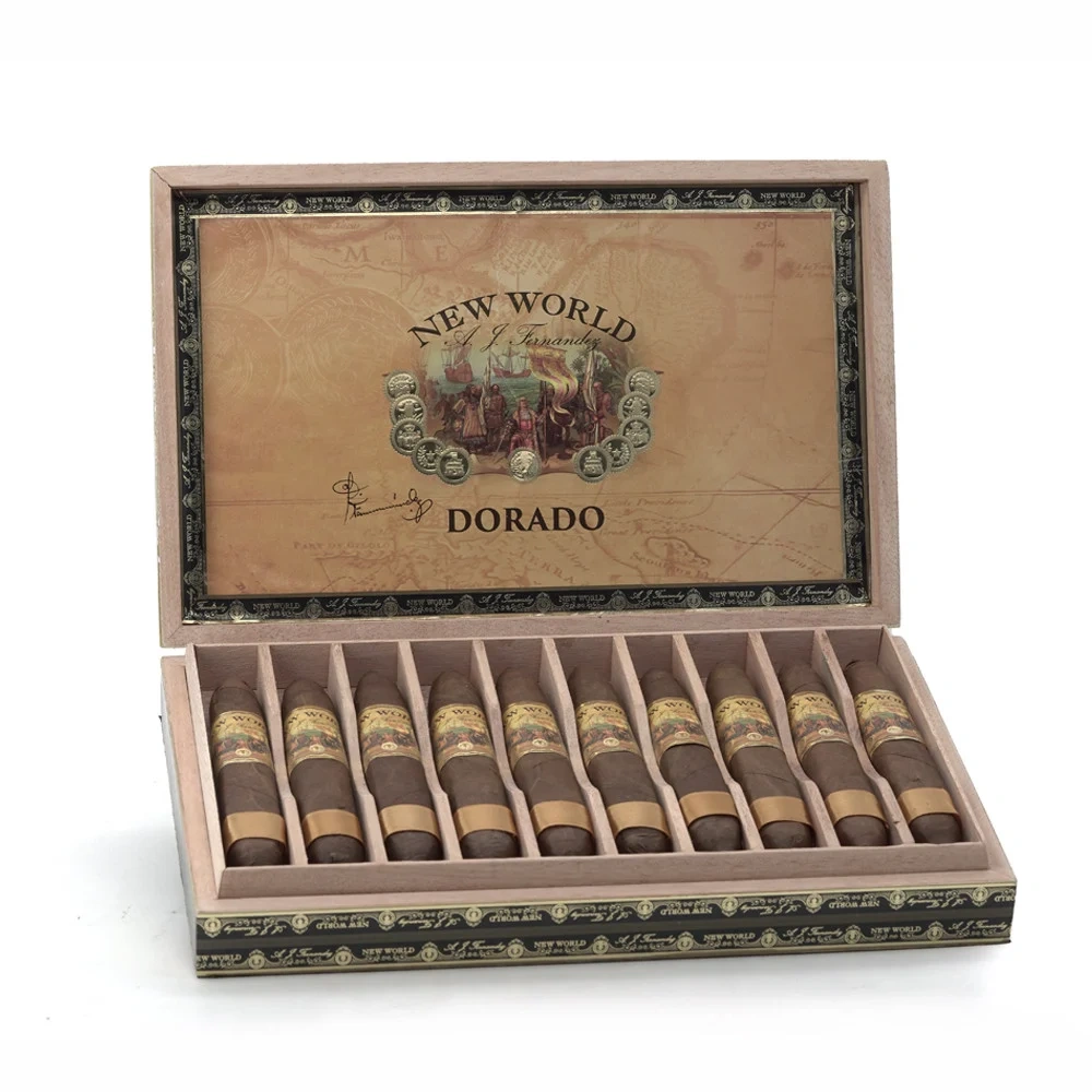 AJ Fernandez AJ费尔南德斯 New World Dorado Figurado 新世界多拉多 双尖鱼雷 10支/盒