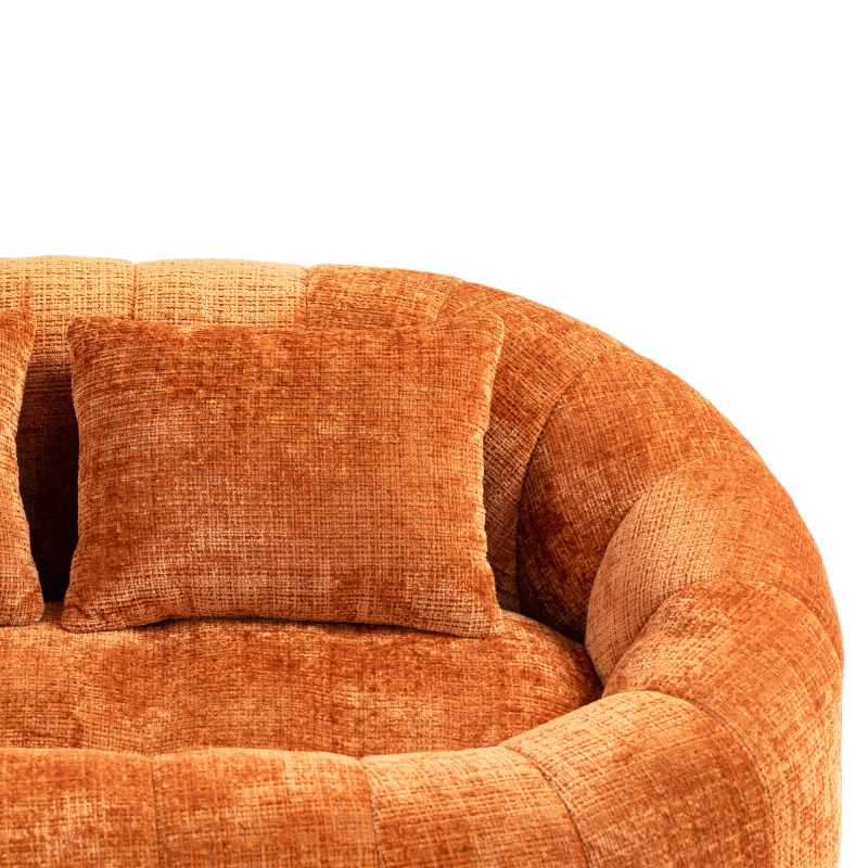 Bean Bag sofa Lazy Sofa Durable Comfort Lounger High Back Bean Bag Chair Couch for Adults and Kids, Indoor & Outdoor, Accent Floor Soft Lounge Chair  (Orange chenille)