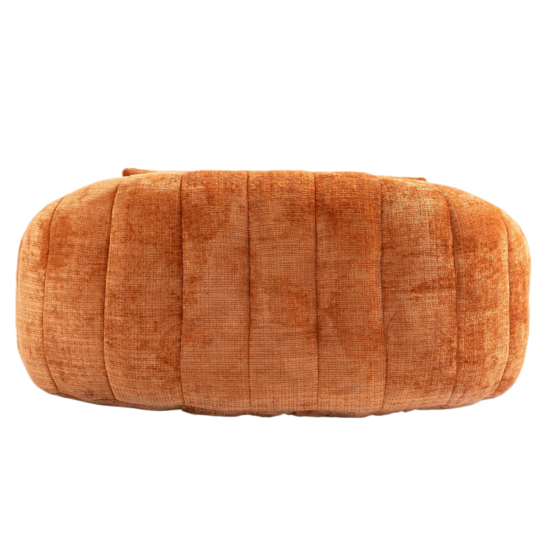 Bean Bag sofa Lazy Sofa Durable Comfort Lounger High Back Bean Bag Chair Couch for Adults and Kids, Indoor & Outdoor, Accent Floor Soft Lounge Chair  (Orange chenille)