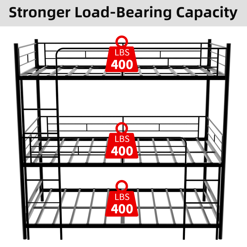 Metal Triple Bunk Bed