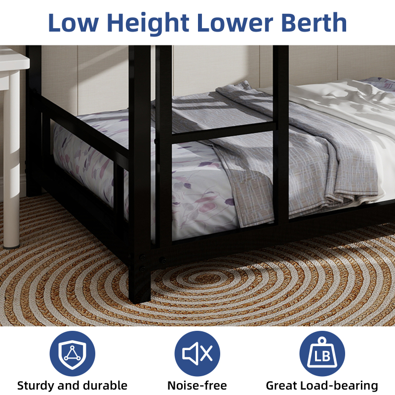 Metal Twin over Twin Bunk Bed