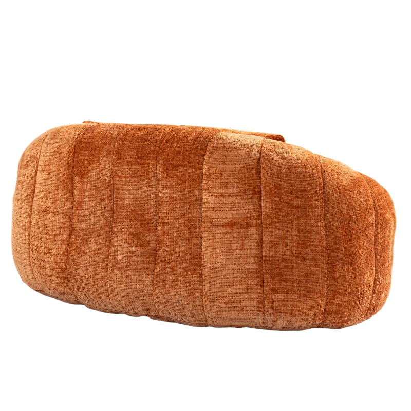 Bean Bag sofa Lazy Sofa Durable Comfort Lounger High Back Bean Bag Chair Couch for Adults and Kids, Indoor & Outdoor, Accent Floor Soft Lounge Chair  (Orange chenille)