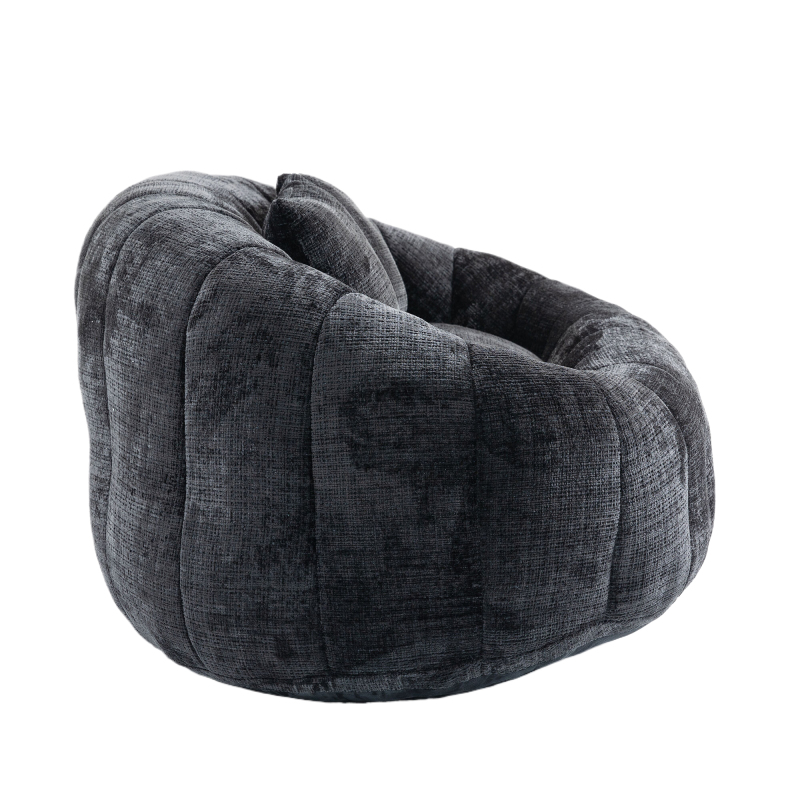 Bean Bag sofa Lazy Sofa Durable Comfort Lounger High Back Bean Bag Chair Couch for Adults and Kids, Indoor & Outdoor, Accent Floor Soft Lounge Chair  (Black chenille)