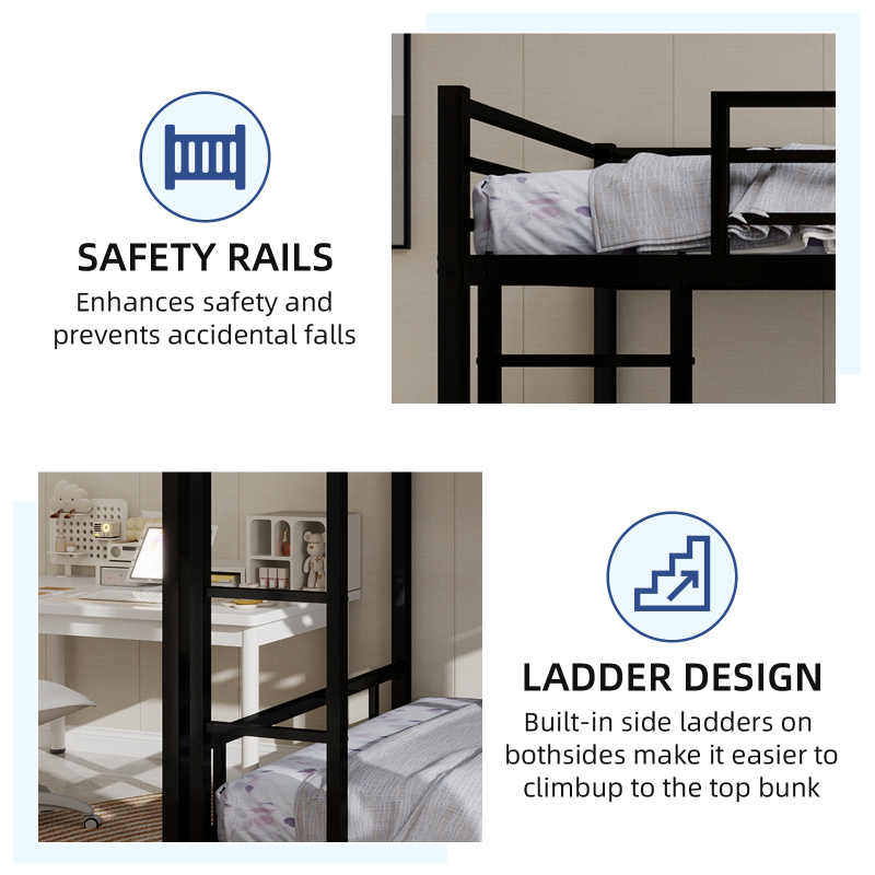 Metal Twin over Twin Bunk Bed