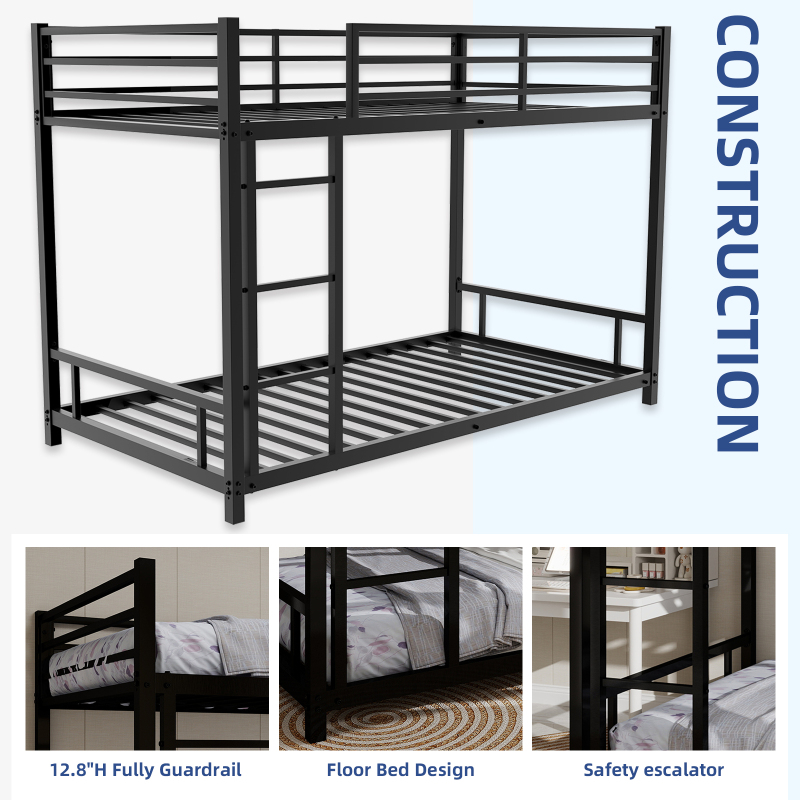 Metal Twin over Twin Bunk Bed
