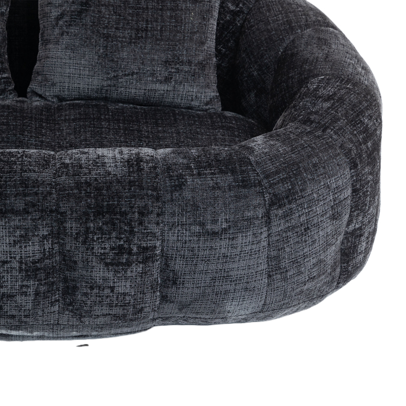 Bean Bag sofa Lazy Sofa Durable Comfort Lounger High Back Bean Bag Chair Couch for Adults and Kids, Indoor & Outdoor, Accent Floor Soft Lounge Chair  (Black chenille)