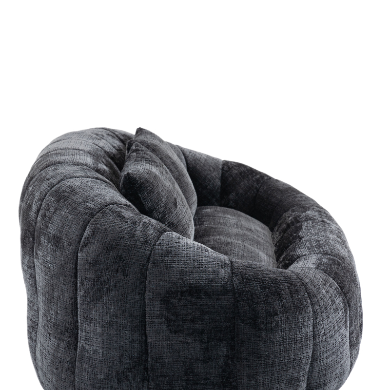 Bean Bag sofa Lazy Sofa Durable Comfort Lounger High Back Bean Bag Chair Couch for Adults and Kids, Indoor & Outdoor, Accent Floor Soft Lounge Chair  (Black chenille)