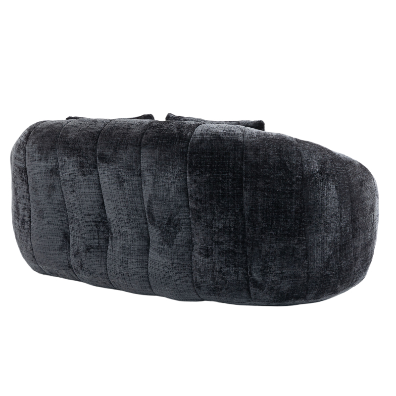 Bean Bag sofa Lazy Sofa Durable Comfort Lounger High Back Bean Bag Chair Couch for Adults and Kids, Indoor & Outdoor, Accent Floor Soft Lounge Chair  (Black chenille)