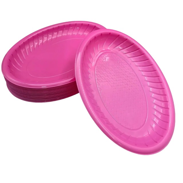 Oval Plate——Opera Pink