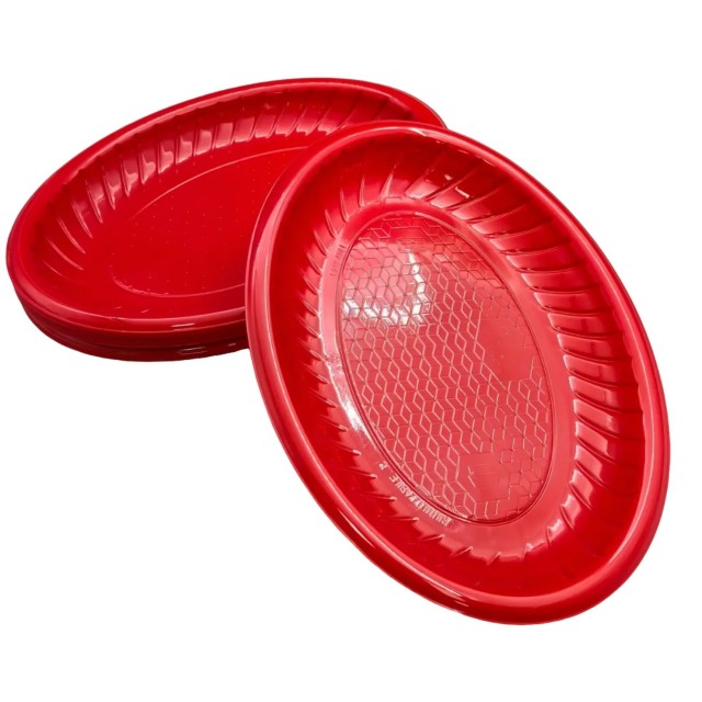 Oval Plate——Red