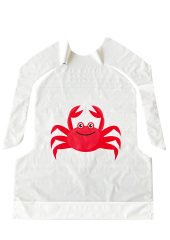 Adult Disposable Poly Crab Bib