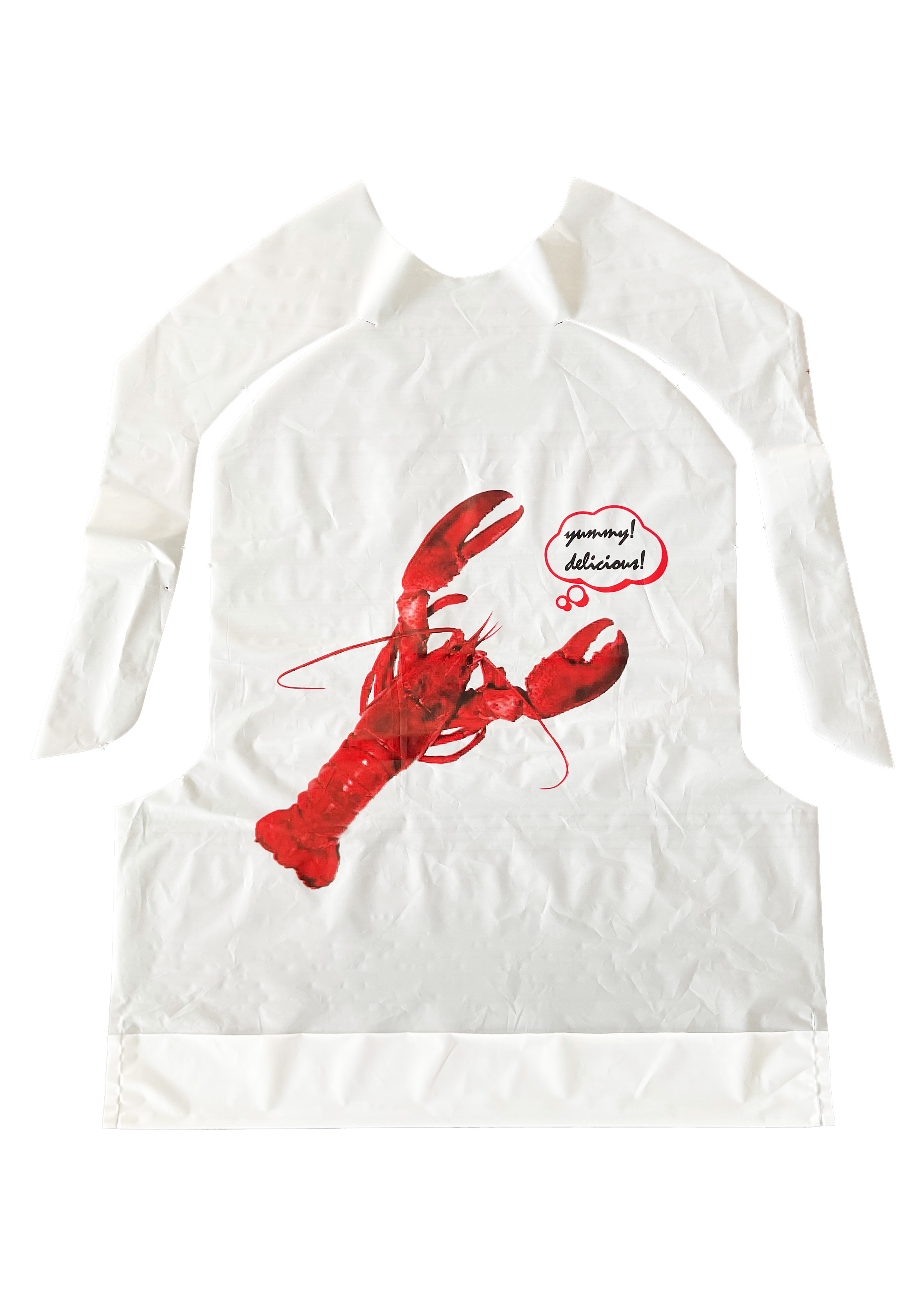 Adult Disposable Poly Lobster Bib