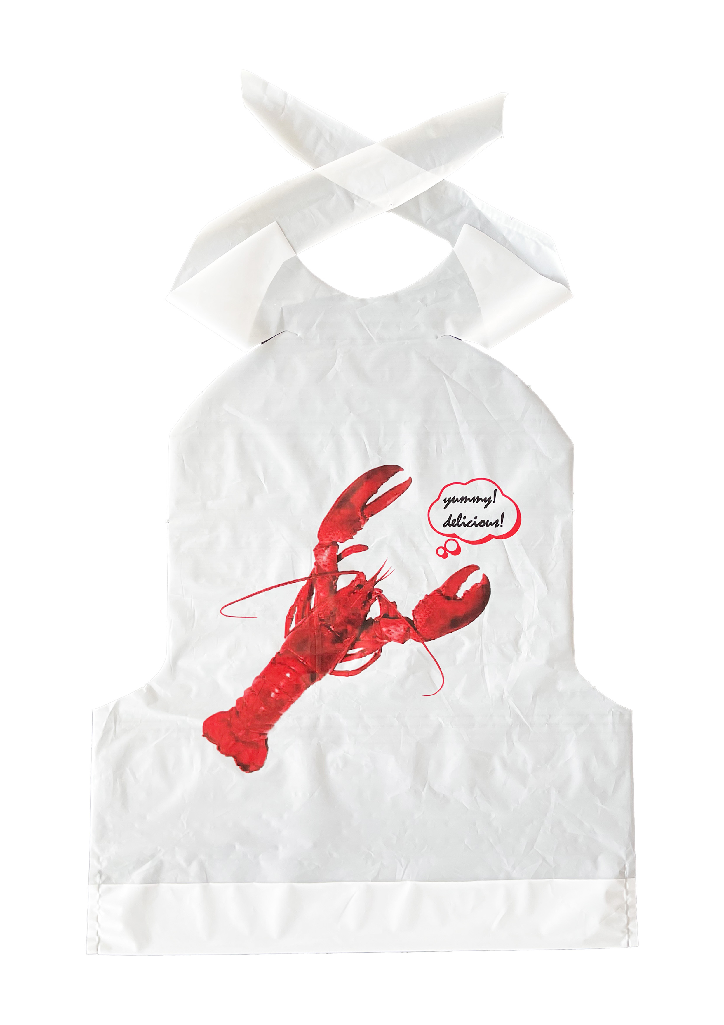 Adult Disposable Poly Lobster Bib