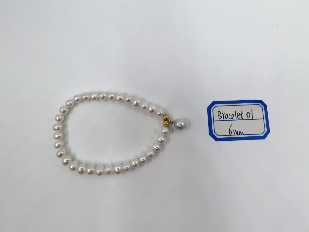 Beautiful White Pearls Bracelet 6mm