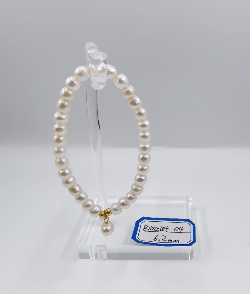 Shape of Treasure Bowl Pearls Bracelet 6.2mm