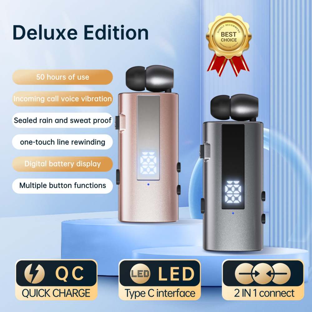 K92 Collar Clip Wireless Bluetooth Earphone