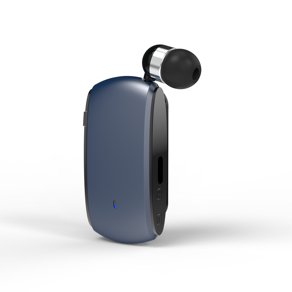 K68 Card Business Collar Clip Type Single Ear Bluetooth Earphones
