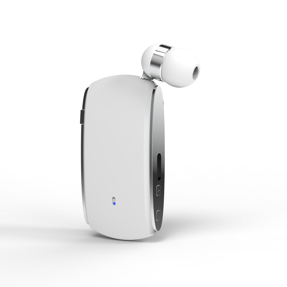 K68 Card Business Collar Clip Type Single Ear Bluetooth Earphones