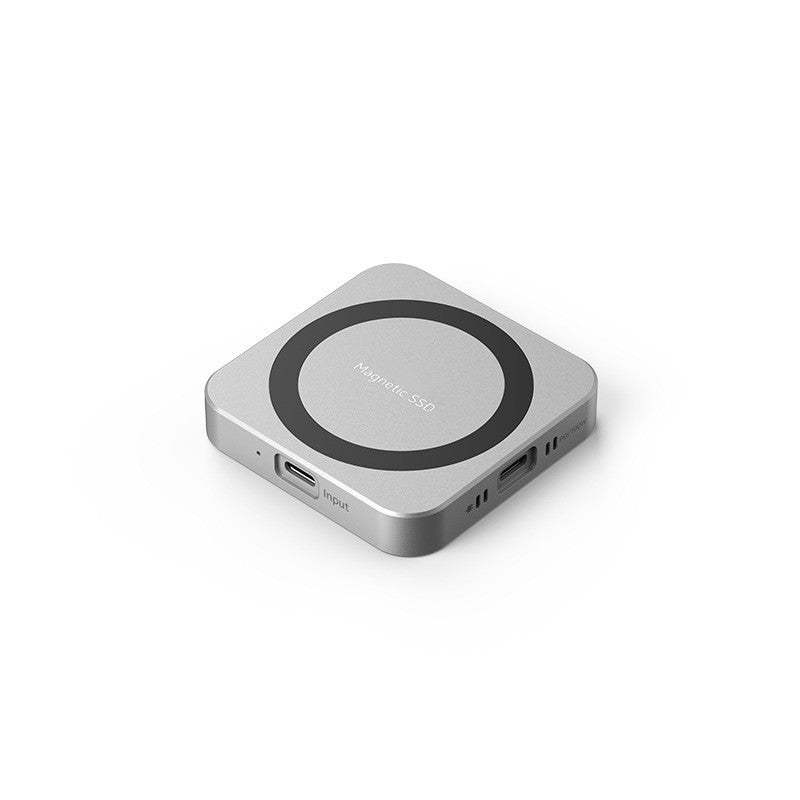 Magnetic M.2 NVMe SSD Enclosure with Built-in Cooling Fan & 100W PD Charging, USB 3.1 Gen 2 Type-C (10Gbps) Aluminum External Case for 2230/2242 PCIe NVMe SSDs up to 2TB, Compact Portable Design, Compatible with Windows/Mac/Linux/Android Devices