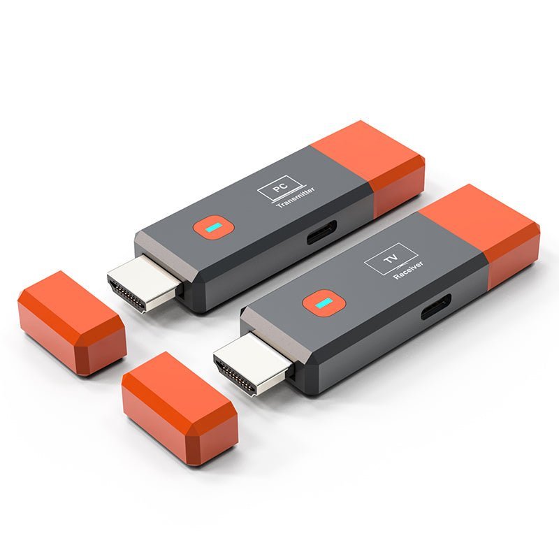 Wireless Display Adapter 1080P@60Hz – 5.8GHz HDMI Screen Mirroring Dongle, Plug & Play, Ultra-Compact ABS Design, 50M Range, Multi-Device Casting (8-in-1), No Wi-Fi/Apps Needed for Home/Office/Gaming（AV80-B）