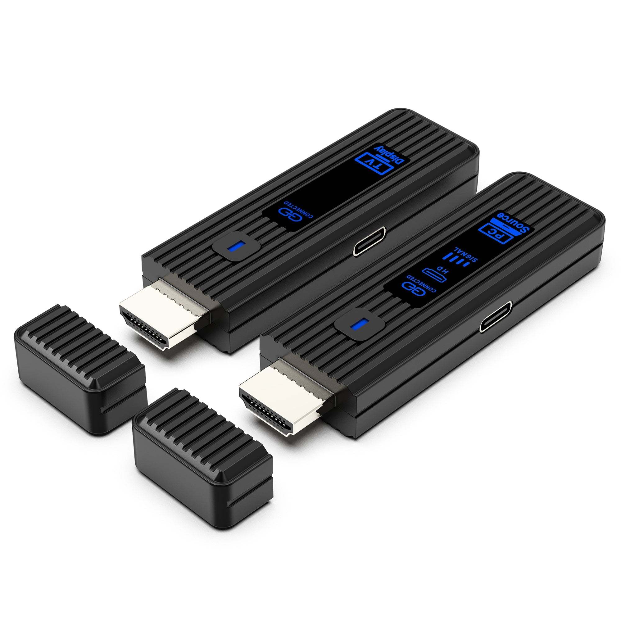 Wireless Display Adapter 1080P@60Hz – 5.8GHz HDMI Screen Mirroring Dongle, Plug & Play, Ultra-Compact ABS Design, 50M Range, Multi-Device Casting (8-in-1), No Wi-Fi/Apps Needed for Home/Office/Gaming(AV80-A)